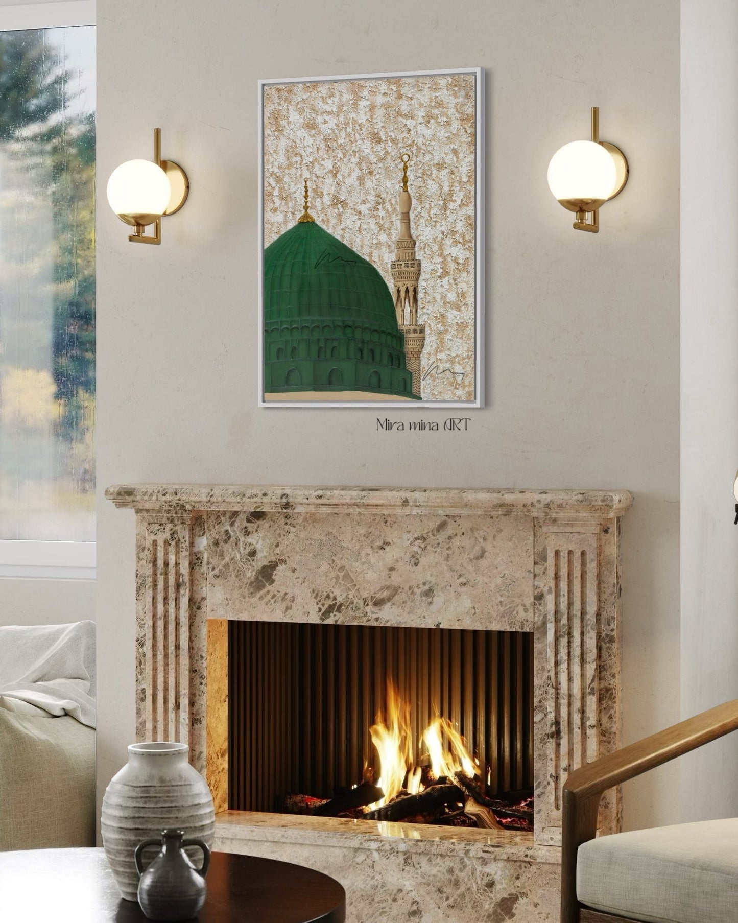 "Masjid Nabawi - Sunrise" 50x70cm