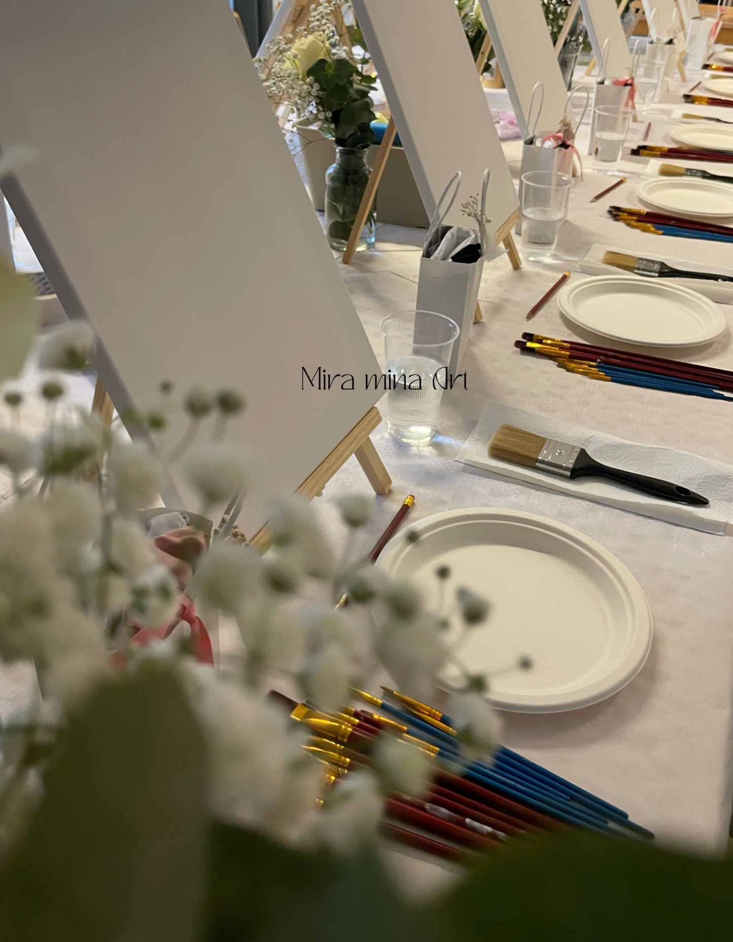 Workshop "Acrylfarbe auf Leinwand" male eine der drei heiligen Städte des Islams