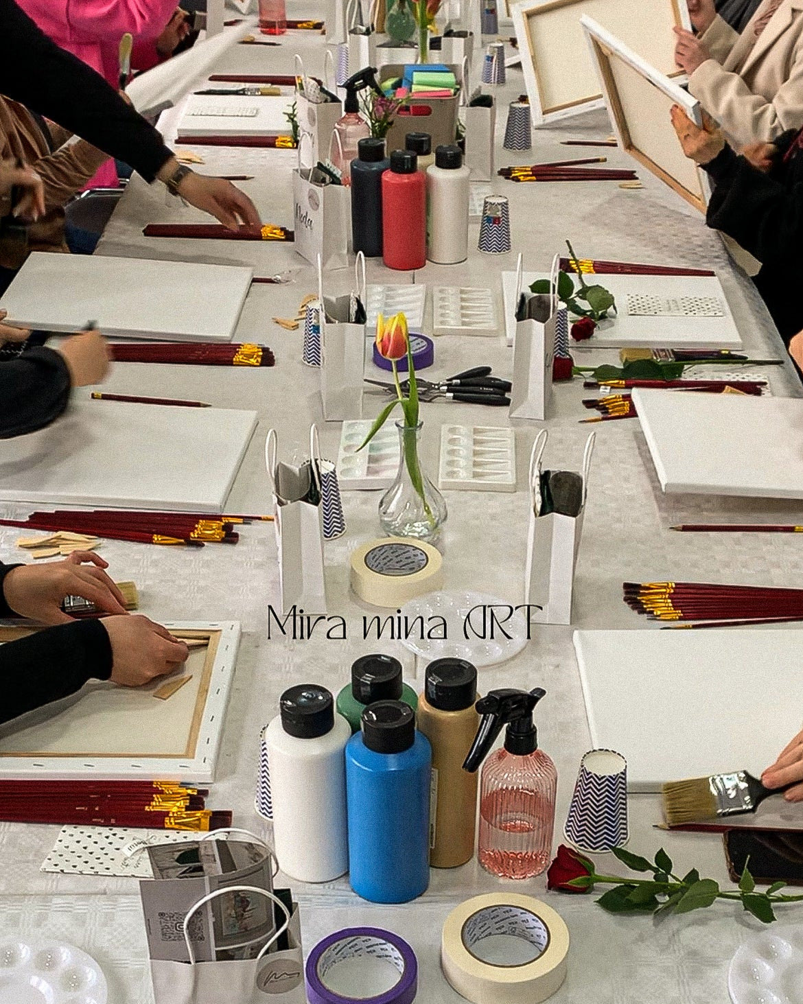 Workshop "Acrylfarbe auf Leinwand" male die drei heiligen Städte des Islams