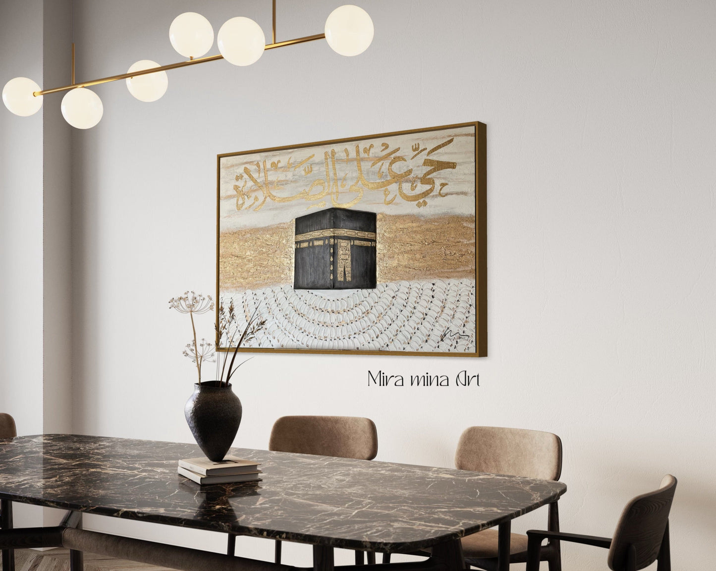 3D Kaaba painting "Come to Prayer" 120x80cm