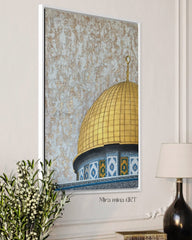 « Dôme du Rocher - Lever de soleil » 50x70cm