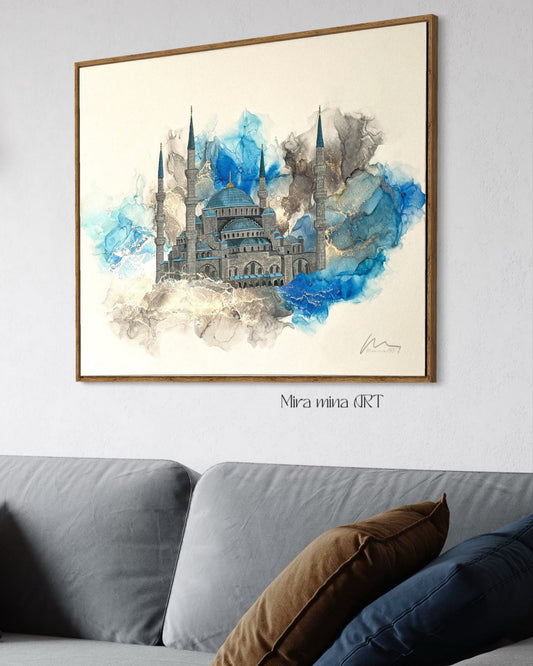 Sultan Ahmed Moschee ( Blaue Moschee) Istanbul - Sultan Ahmet Camii 100x80cm