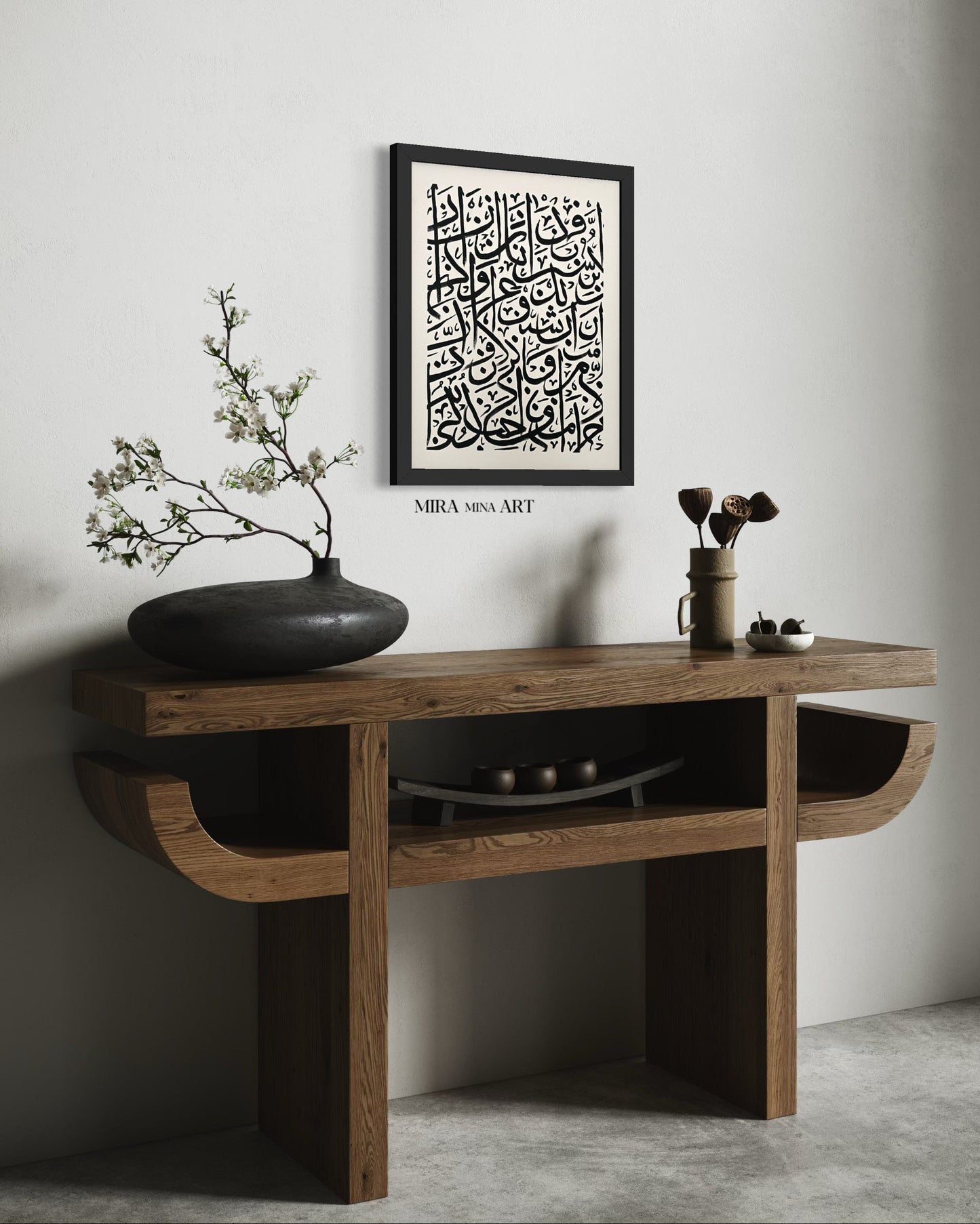 „Arabic Letters- black/ white “ 40x50cm