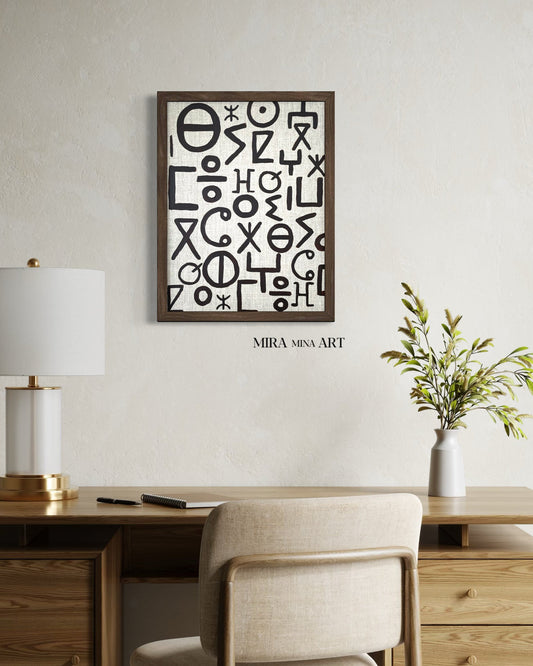 „Amazigh Letters“ Amazigh Kunst 30x40cm
