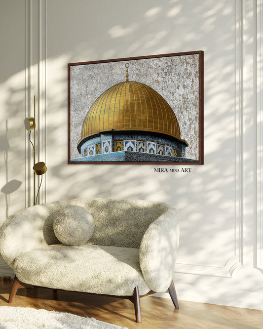 „Dome of the Rock - Sunrise 2.0“ XL 120x80cm