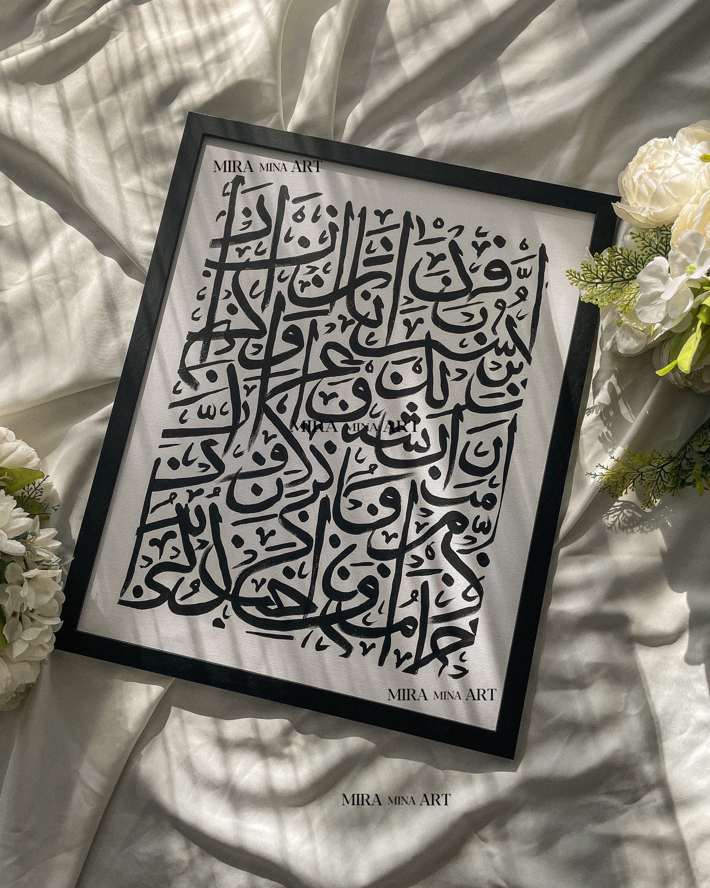 „Arabic Letters- black/ white “ 40x50cm