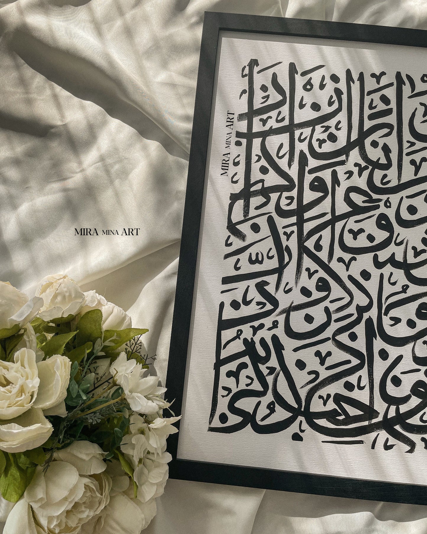 „Arabic Letters- black/ white “ 40x50cm