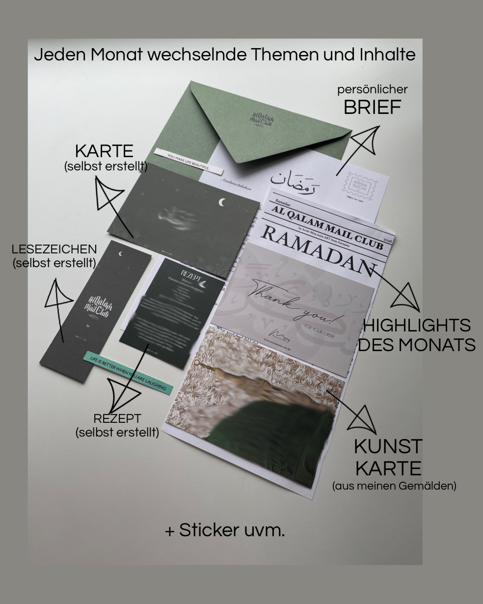 Al Qalam Mail Club – monatliches/einmaliges Abonnement