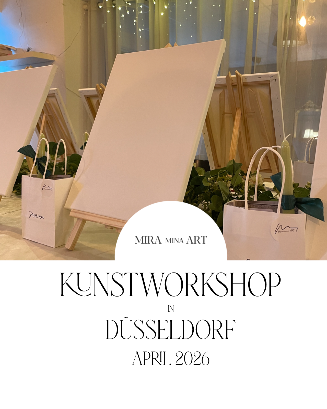 Workshop "Acrylfarbe auf Leinwand" male eine der heiligen Städte des Islams - in Düsseldorf
